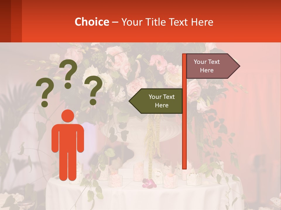 Cocktail Cloth Red PowerPoint Template