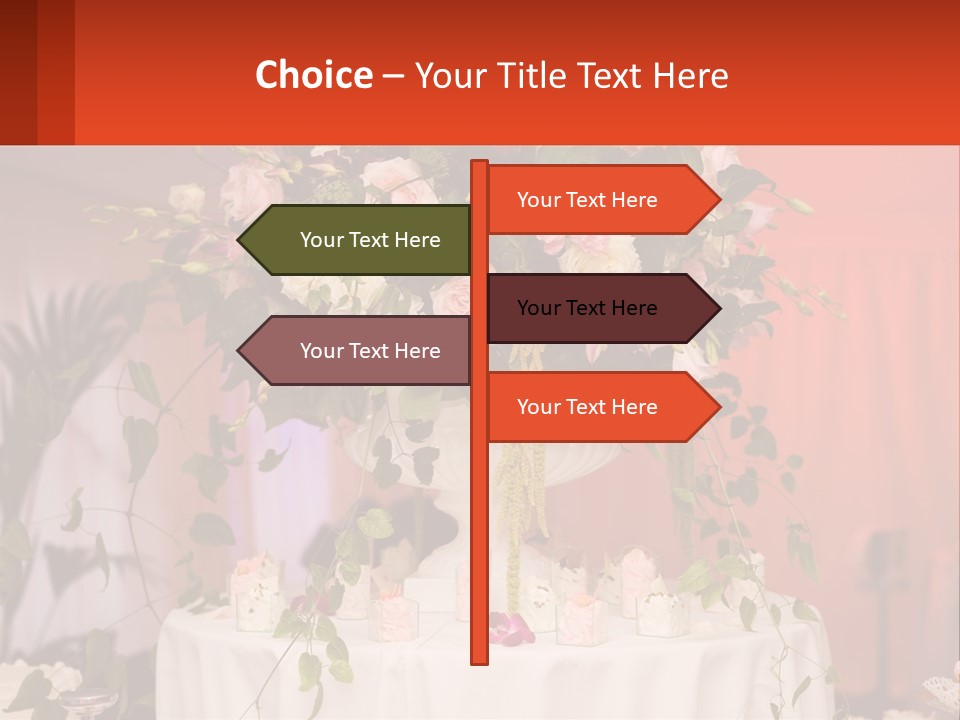 Cocktail Cloth Red PowerPoint Template