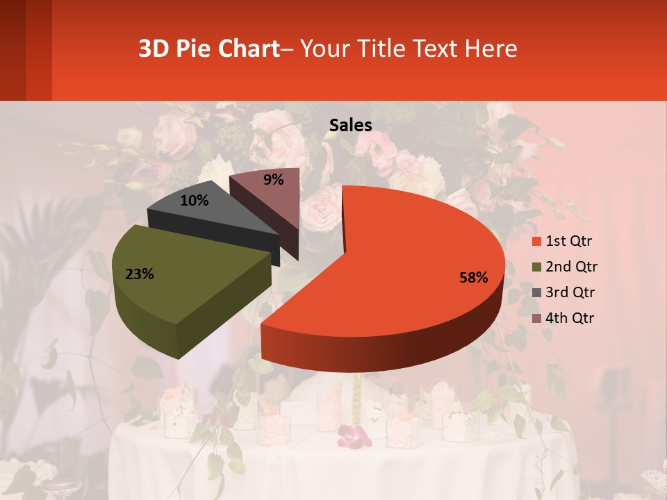 Cocktail Cloth Red PowerPoint Template