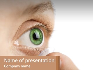 Focus Eyeball Clean PowerPoint Template