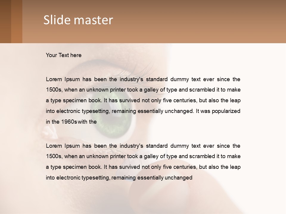 Focus Eyeball Clean PowerPoint Template