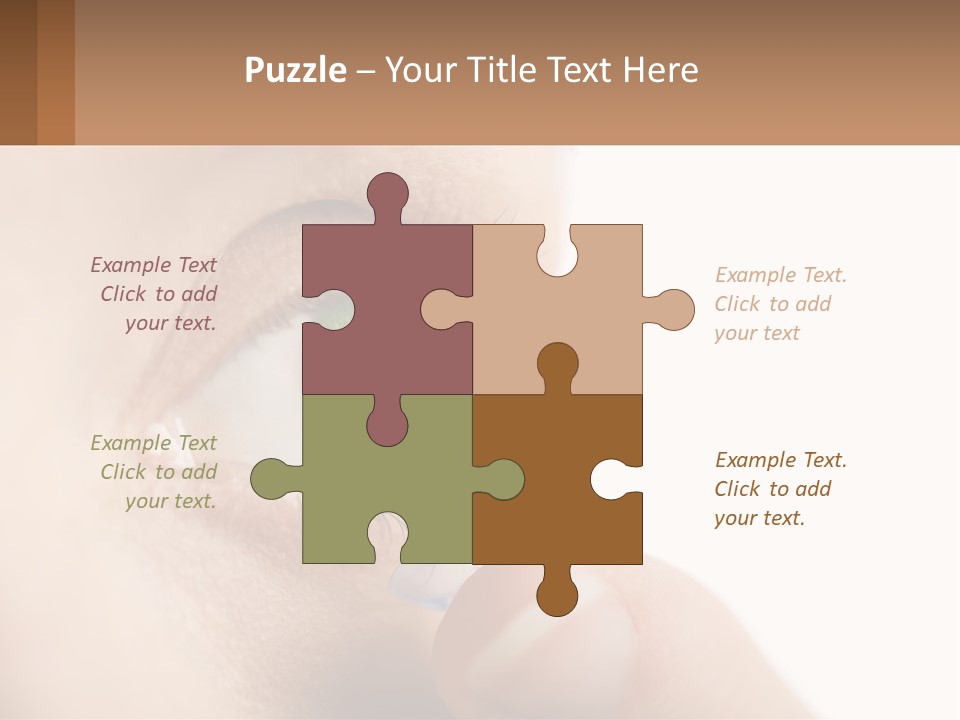 Focus Eyeball Clean PowerPoint Template