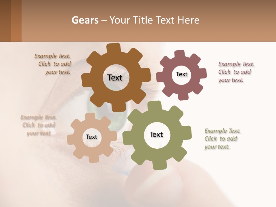 Focus Eyeball Clean PowerPoint Template