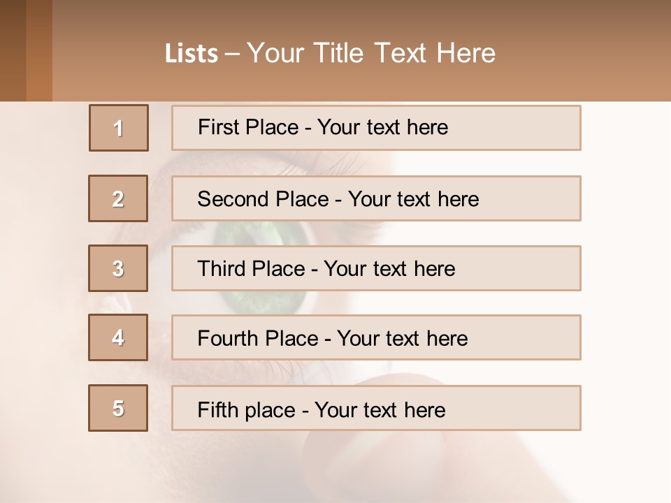 Focus Eyeball Clean PowerPoint Template