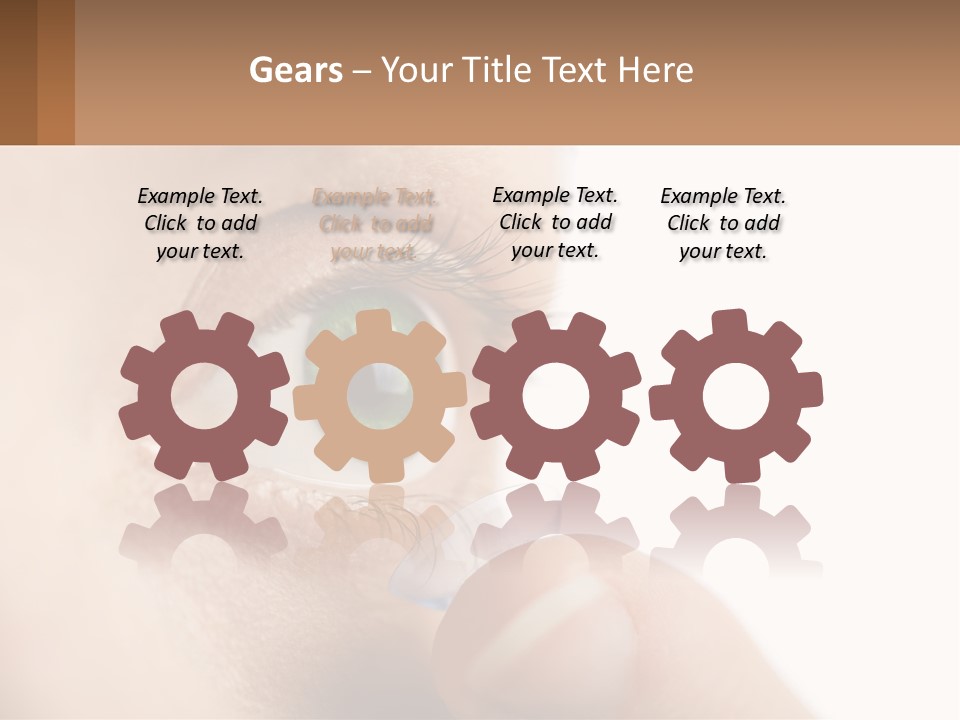 Focus Eyeball Clean PowerPoint Template