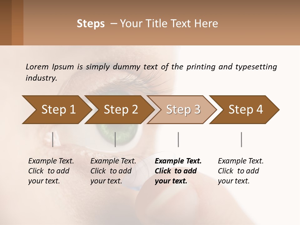 Focus Eyeball Clean PowerPoint Template