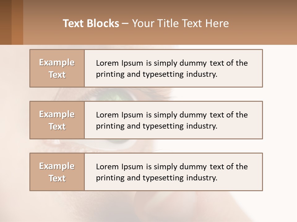Focus Eyeball Clean PowerPoint Template