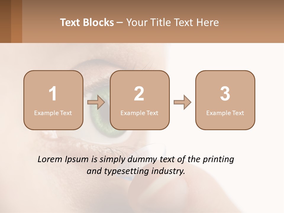 Focus Eyeball Clean PowerPoint Template
