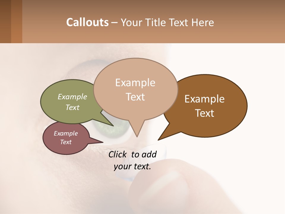 Focus Eyeball Clean PowerPoint Template