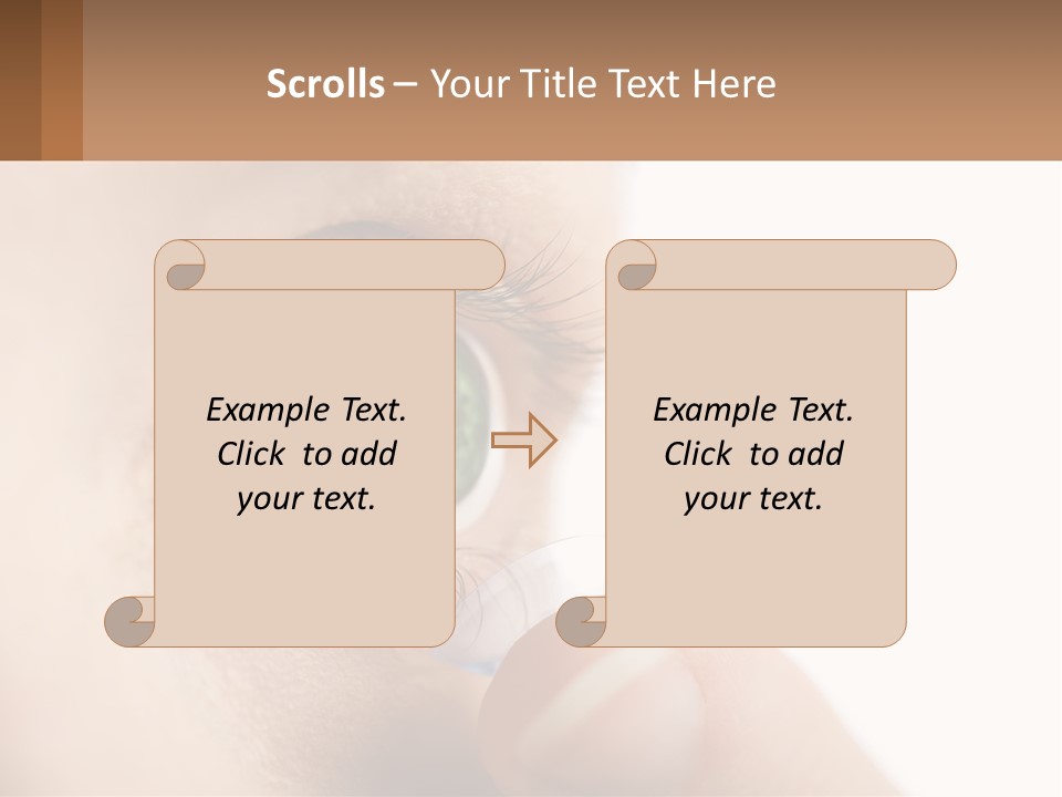 Focus Eyeball Clean PowerPoint Template