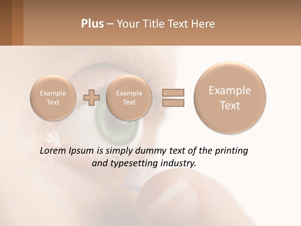 Focus Eyeball Clean PowerPoint Template