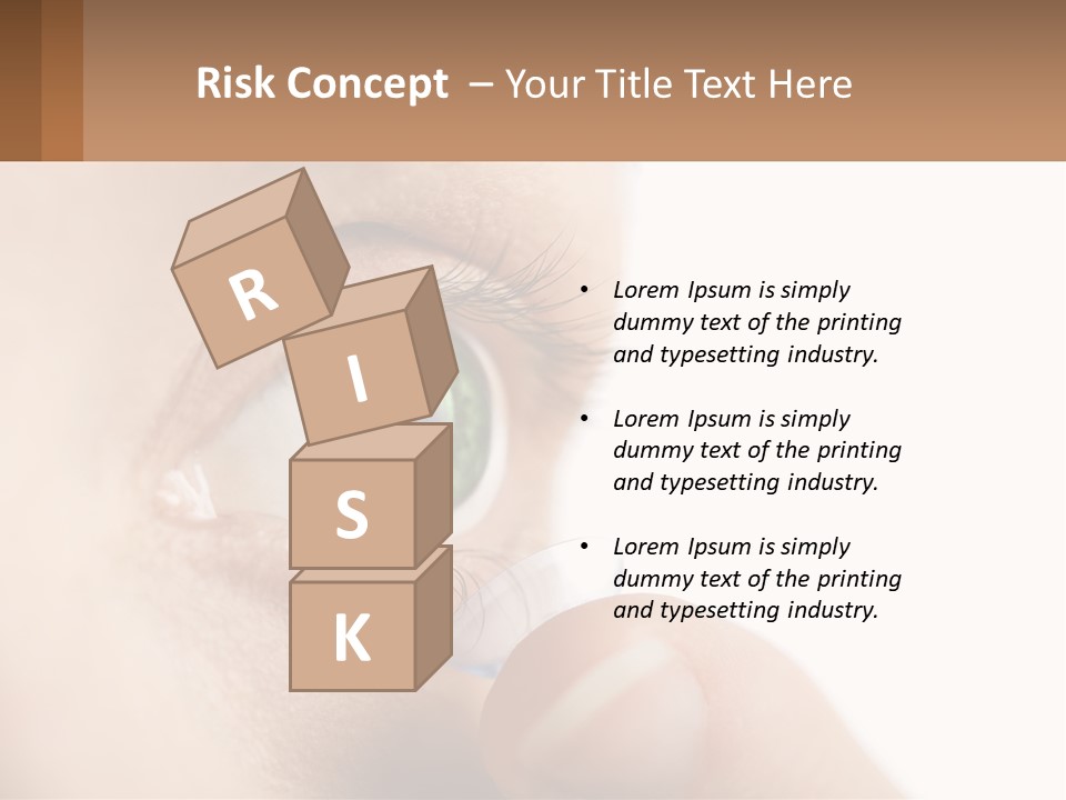 Focus Eyeball Clean PowerPoint Template