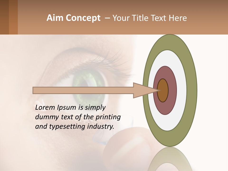 Focus Eyeball Clean PowerPoint Template