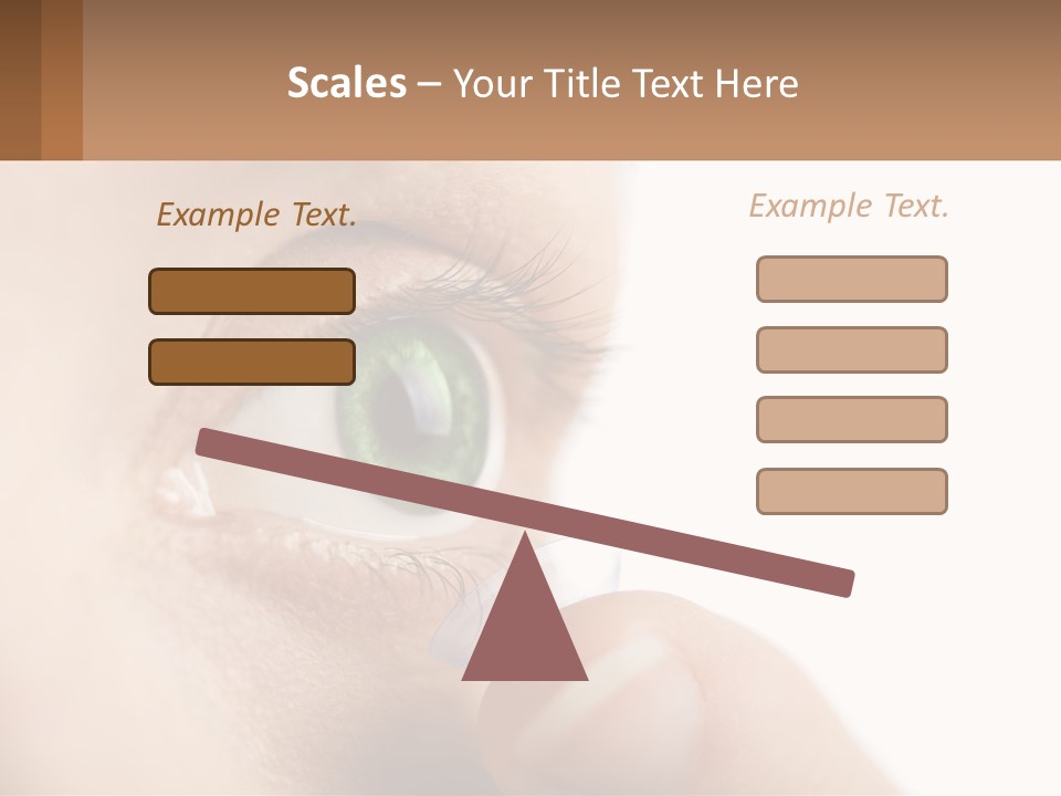 Focus Eyeball Clean PowerPoint Template