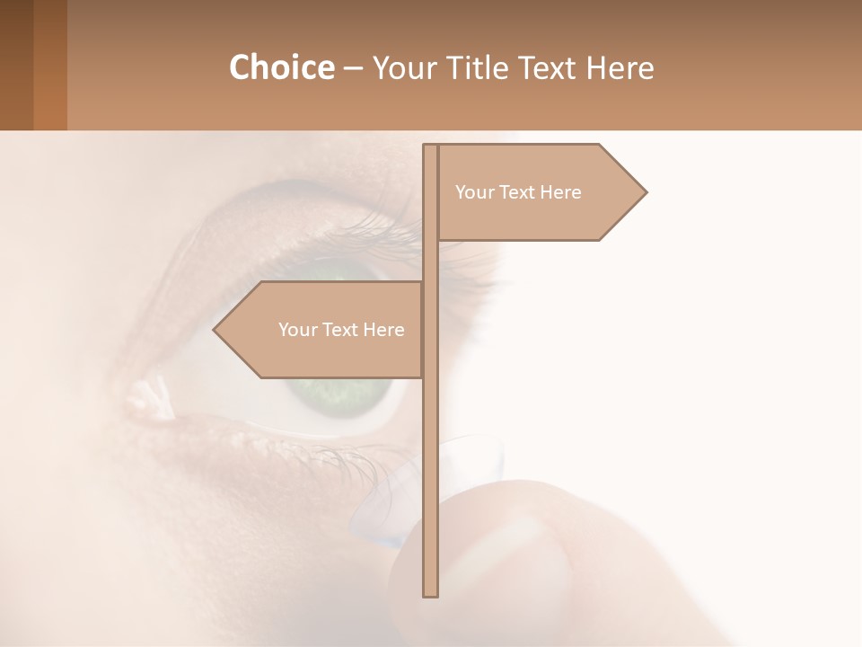 Focus Eyeball Clean PowerPoint Template