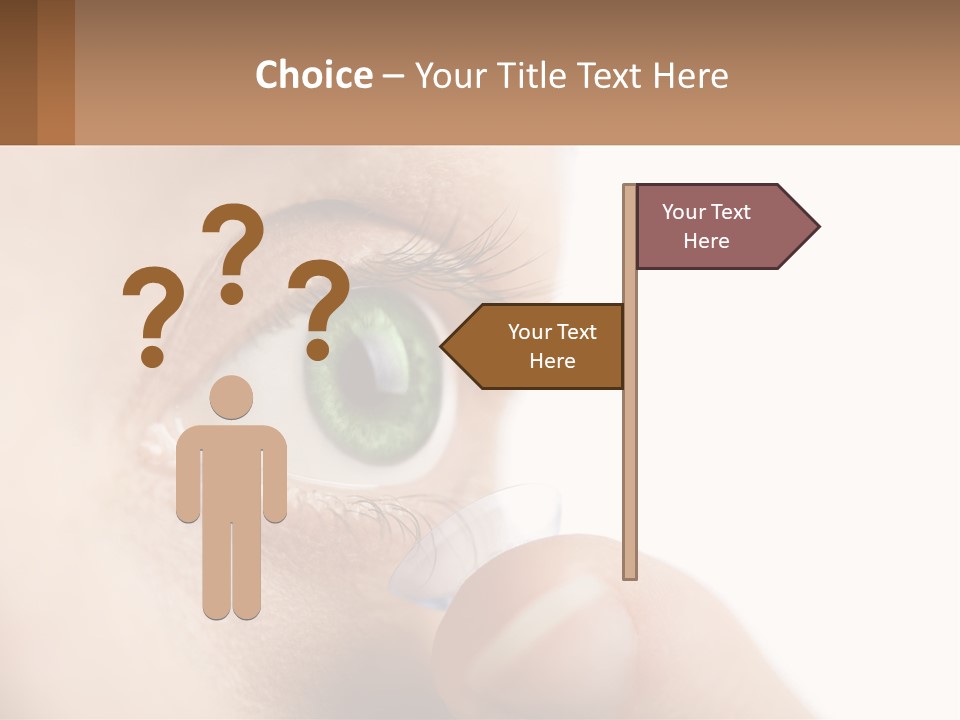 Focus Eyeball Clean PowerPoint Template