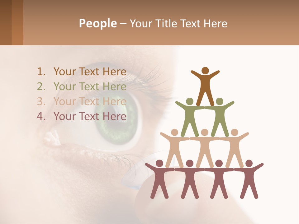 Focus Eyeball Clean PowerPoint Template