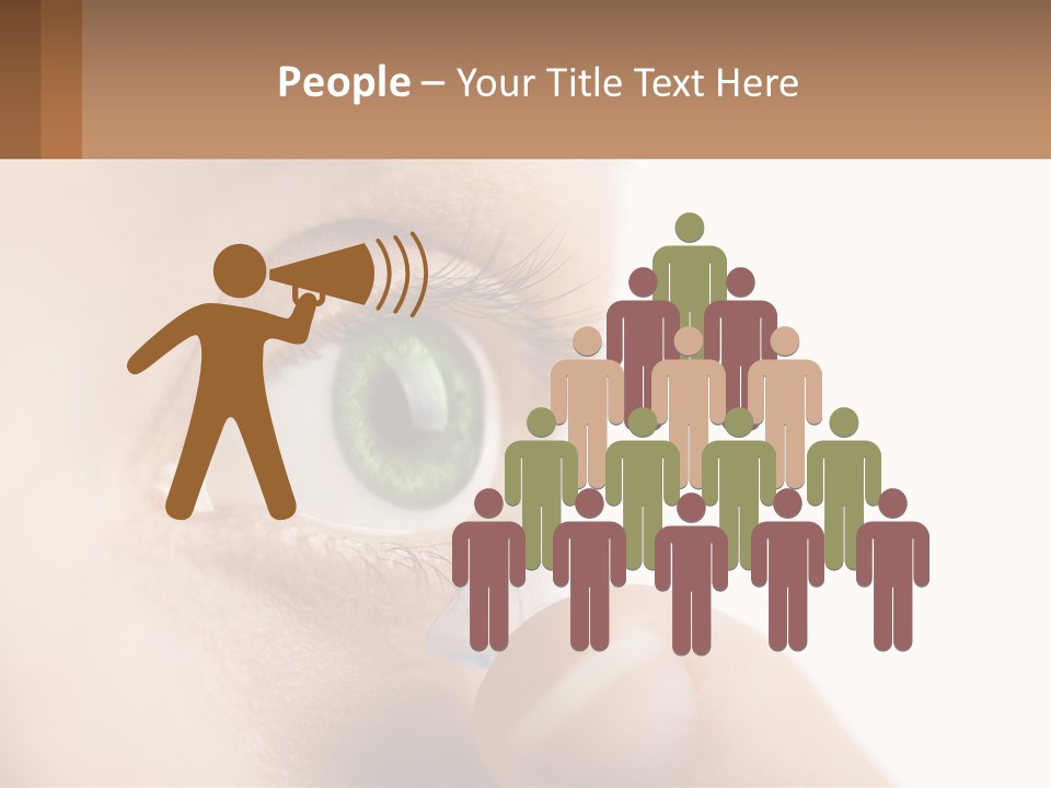Focus Eyeball Clean PowerPoint Template