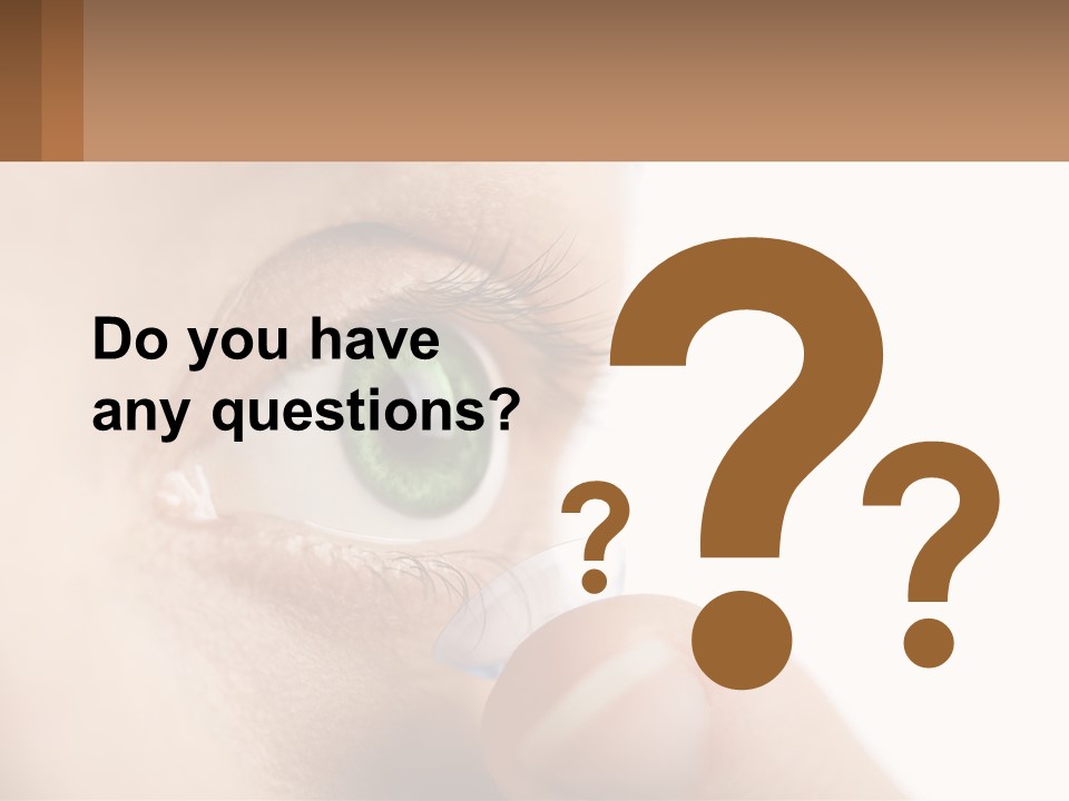 Focus Eyeball Clean PowerPoint Template