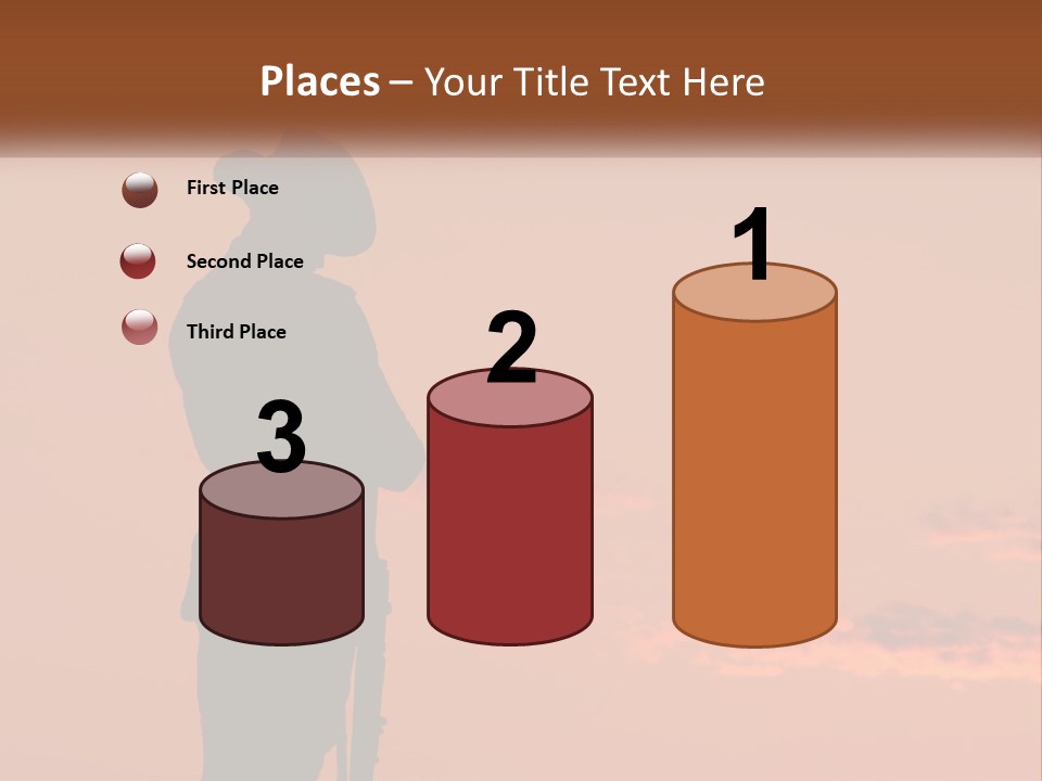 Rifle Soldier Night PowerPoint Template