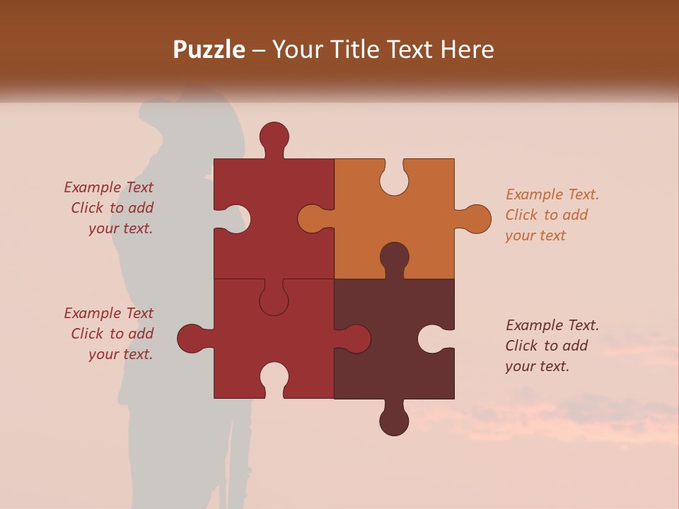 Rifle Soldier Night PowerPoint Template