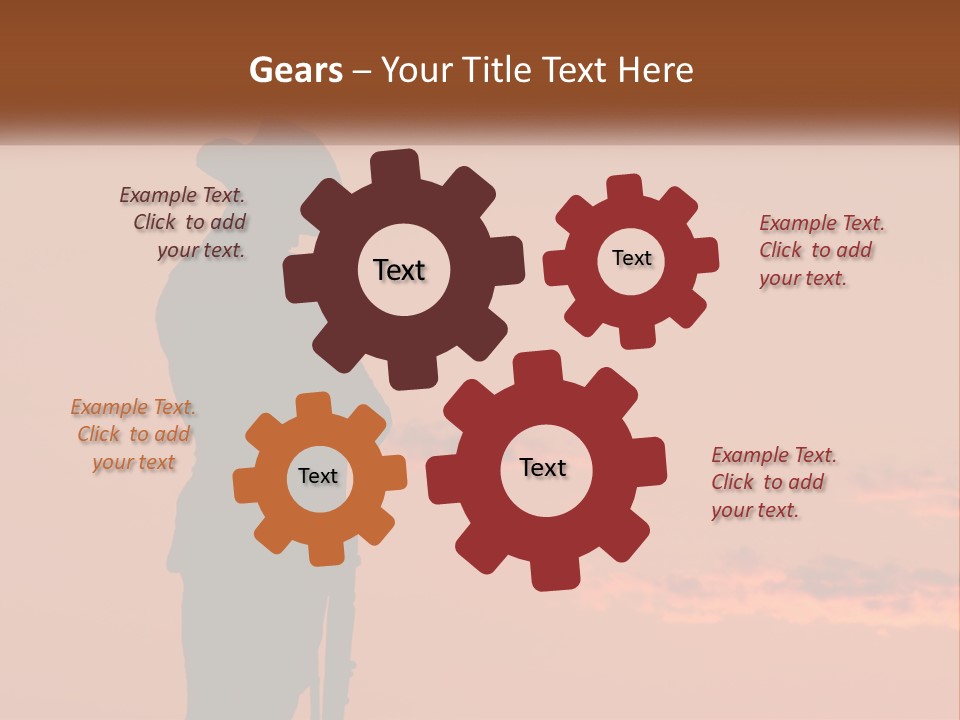 Rifle Soldier Night PowerPoint Template