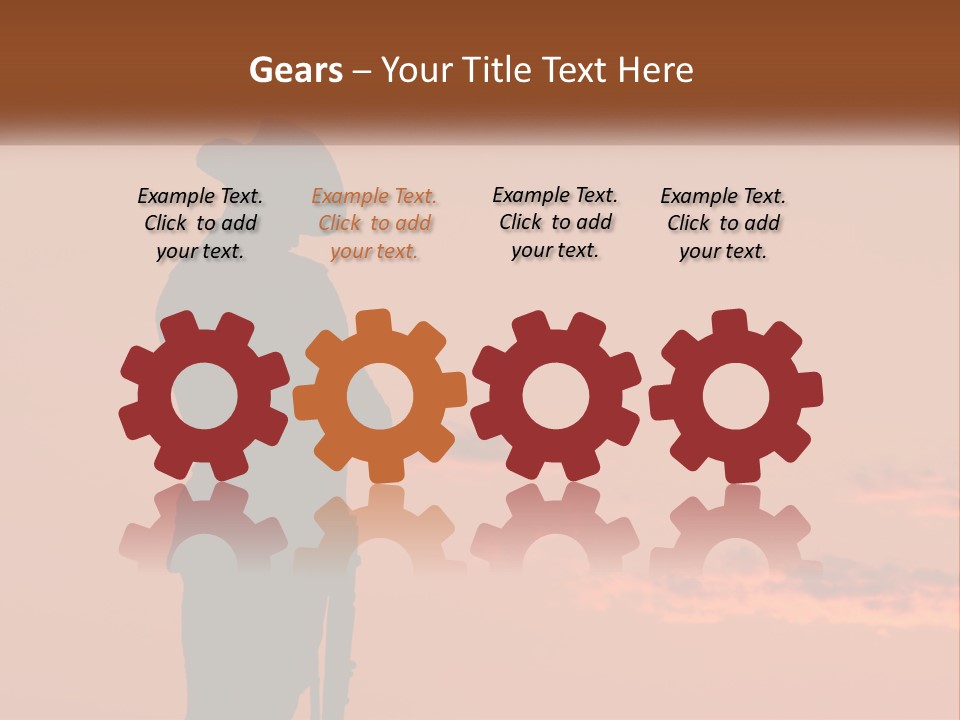 Rifle Soldier Night PowerPoint Template