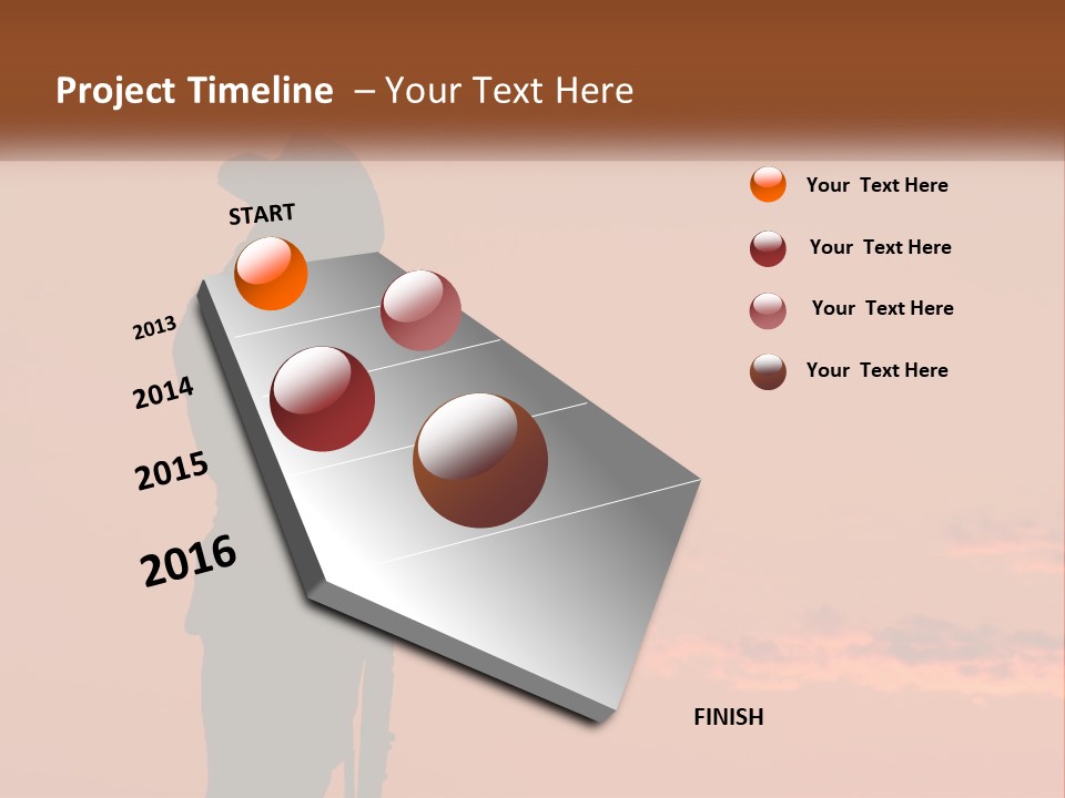 Rifle Soldier Night PowerPoint Template