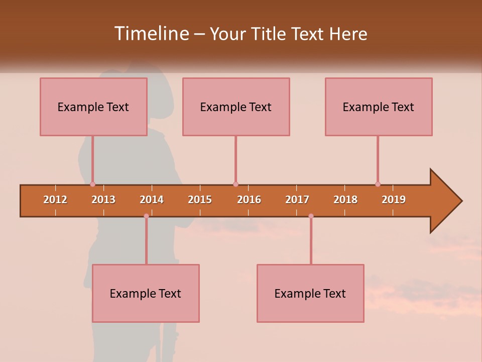 Rifle Soldier Night PowerPoint Template