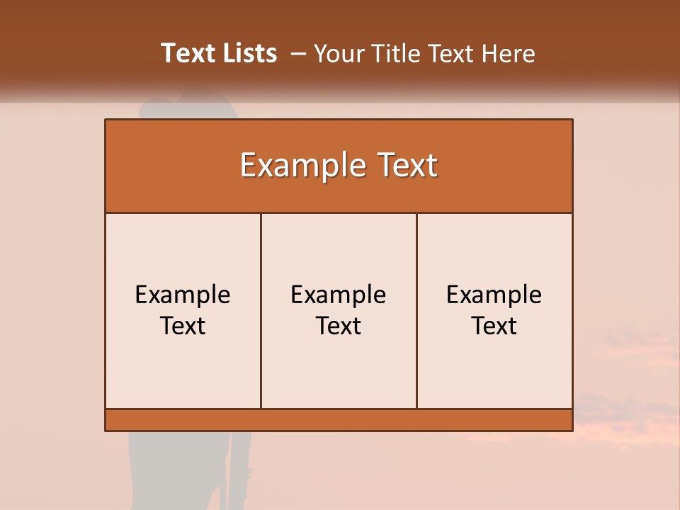 Rifle Soldier Night PowerPoint Template