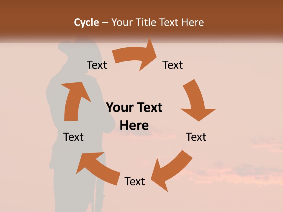 Rifle Soldier Night PowerPoint Template