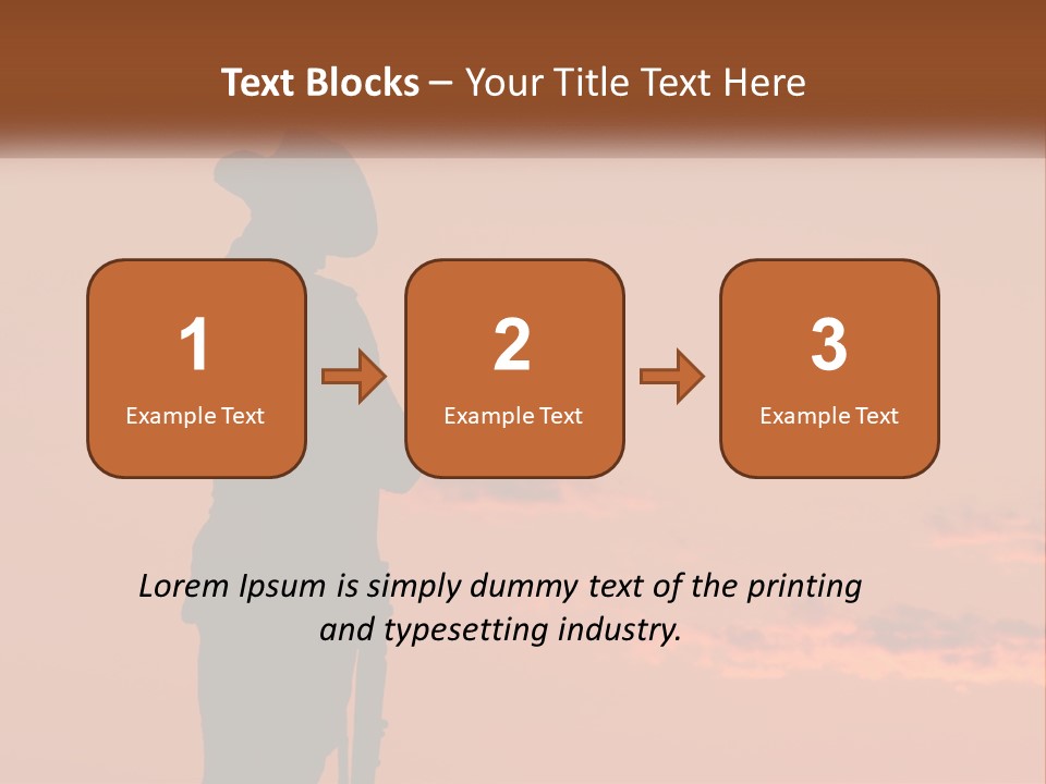 Rifle Soldier Night PowerPoint Template