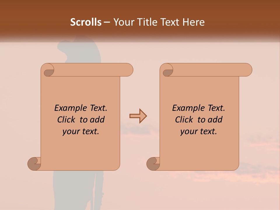 Rifle Soldier Night PowerPoint Template