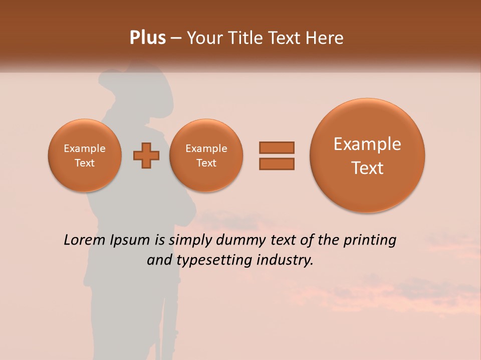 Rifle Soldier Night PowerPoint Template