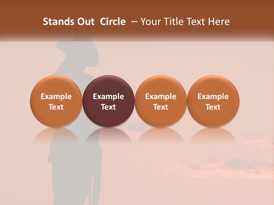 Rifle Soldier Night PowerPoint Template