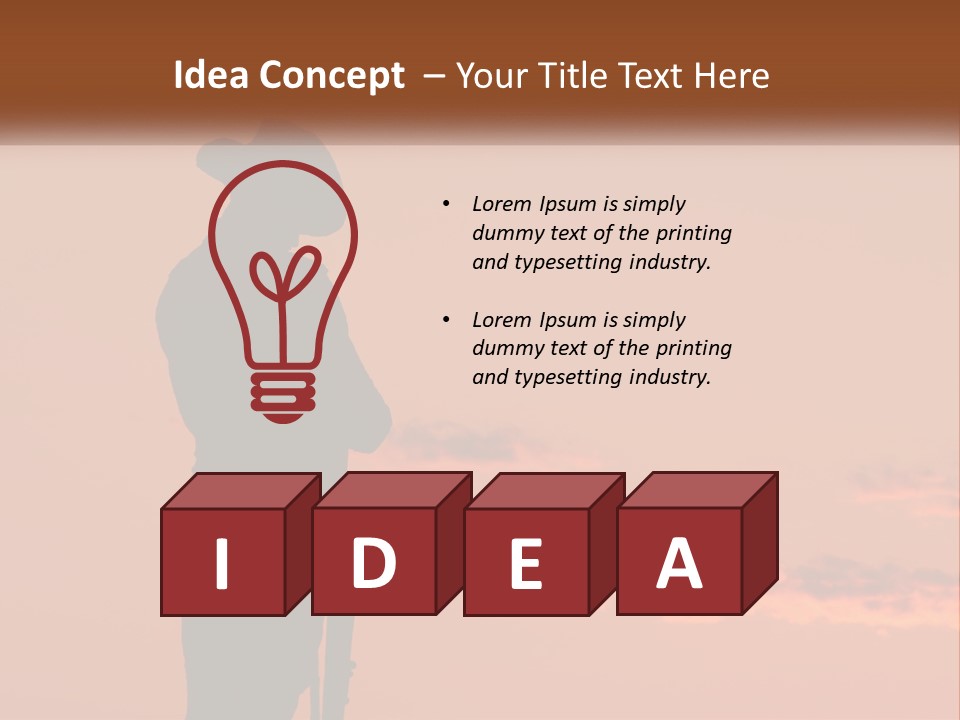 Rifle Soldier Night PowerPoint Template