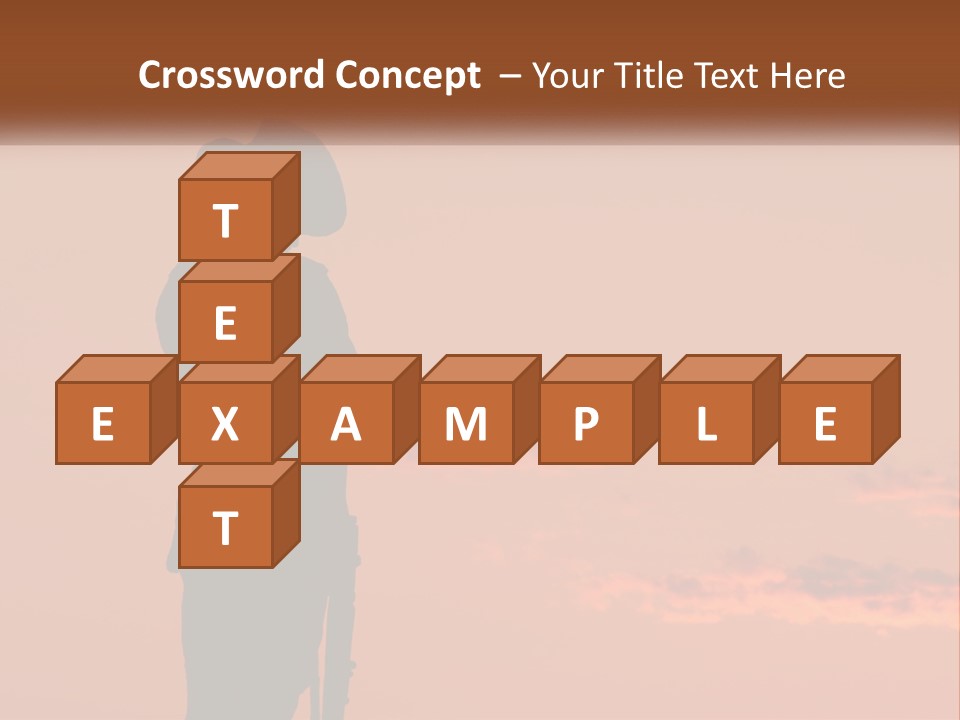 Rifle Soldier Night PowerPoint Template