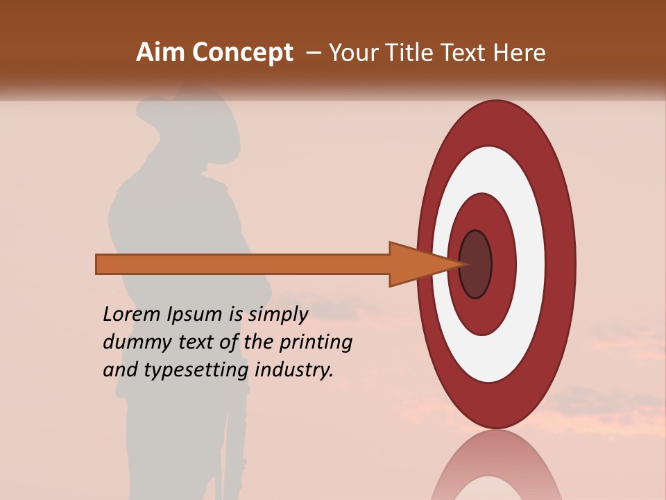 Rifle Soldier Night PowerPoint Template