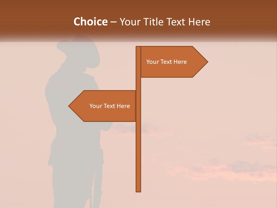 Rifle Soldier Night PowerPoint Template