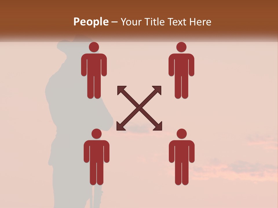 Rifle Soldier Night PowerPoint Template