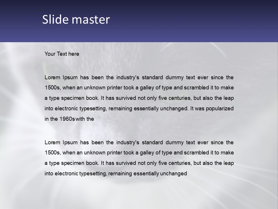 Texture Hair Playful PowerPoint Template