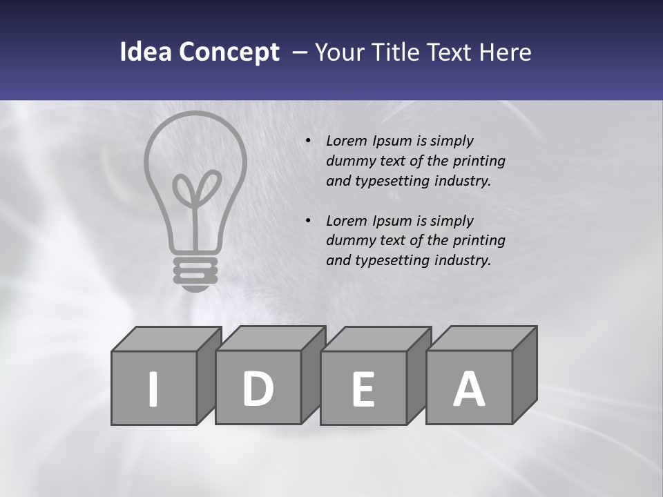 Texture Hair Playful PowerPoint Template