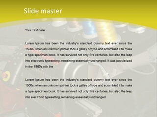 Isolated Sewing Embroidery PowerPoint Template