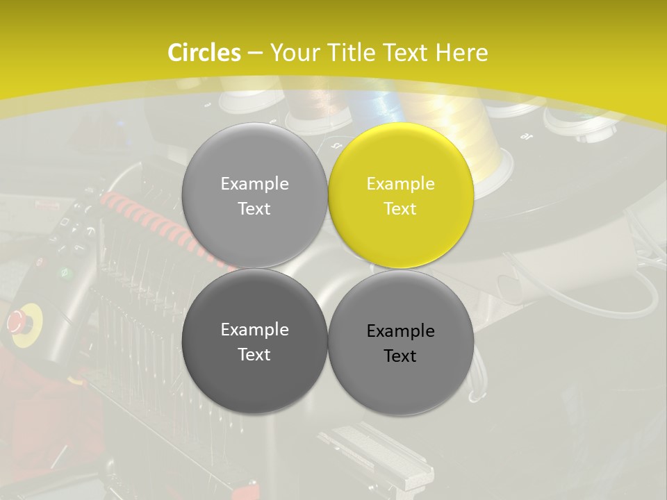 Isolated Sewing Embroidery PowerPoint Template