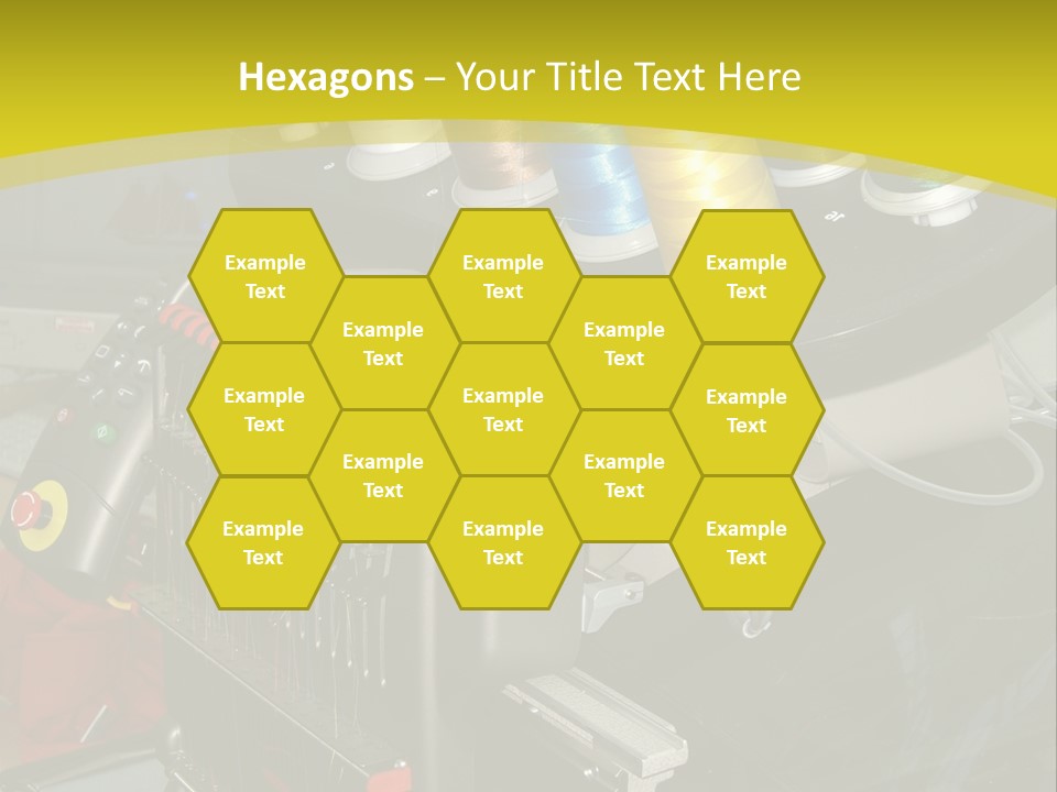 Isolated Sewing Embroidery PowerPoint Template