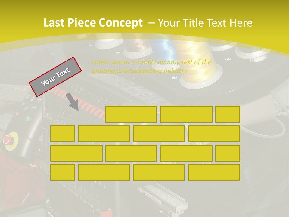 Isolated Sewing Embroidery PowerPoint Template