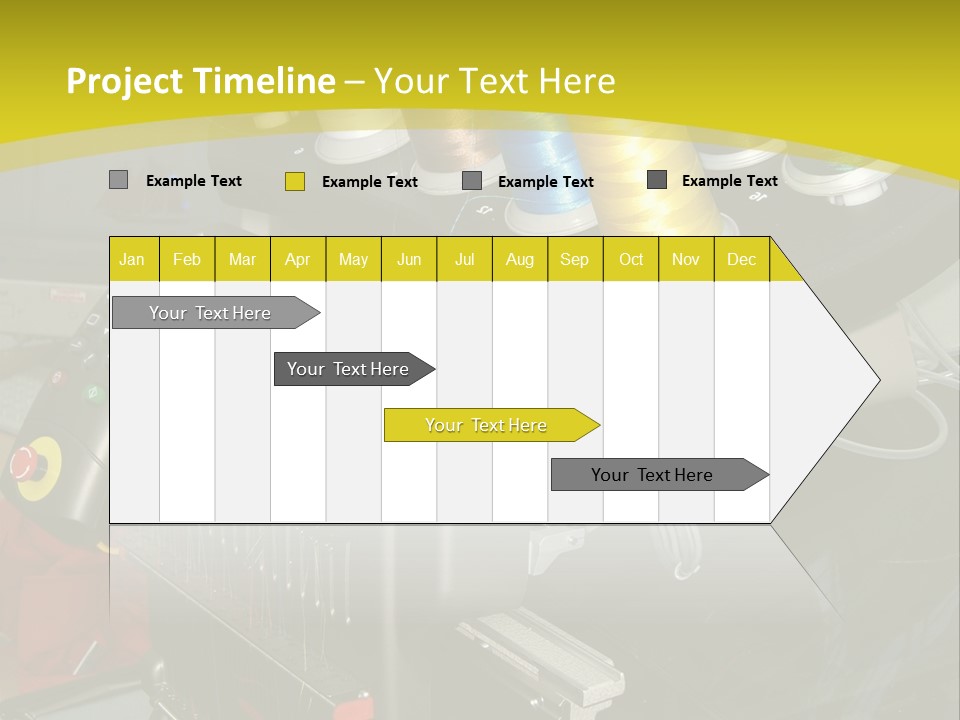 Isolated Sewing Embroidery PowerPoint Template