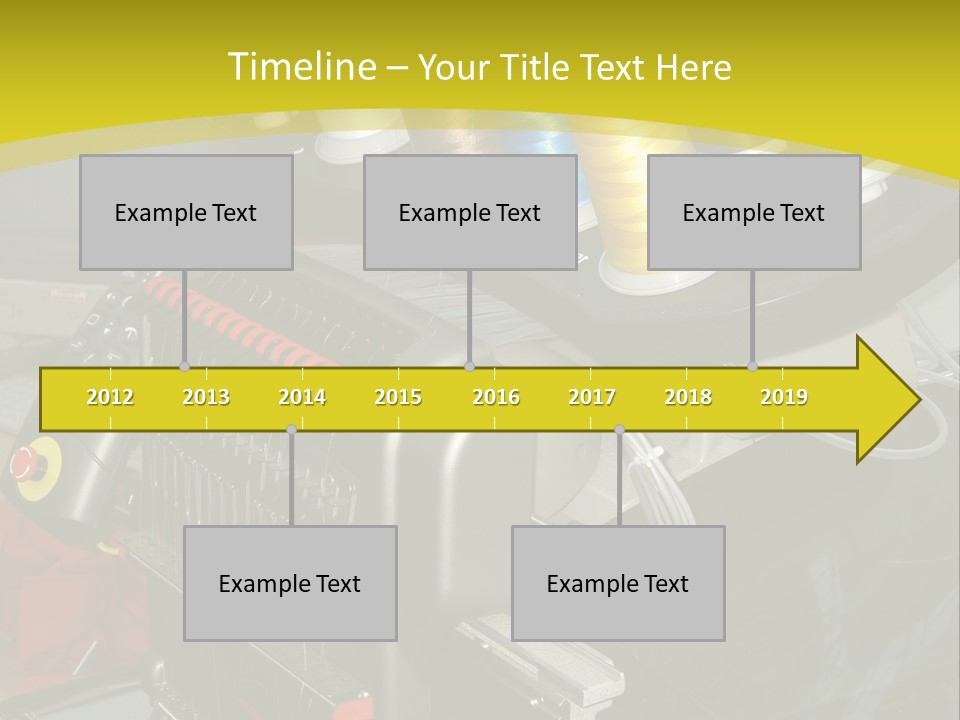 Isolated Sewing Embroidery PowerPoint Template