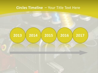 Isolated Sewing Embroidery PowerPoint Template