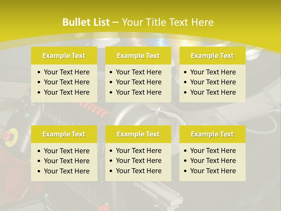 Isolated Sewing Embroidery PowerPoint Template
